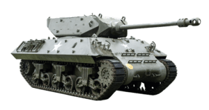 a tank to represent the war against slugs